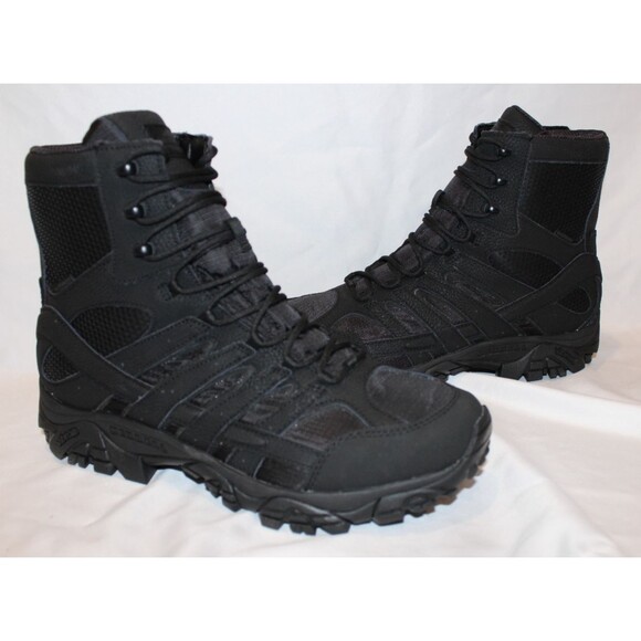 Merrell Moab 2 8" Tactical Waterproof Side-Zip Waterproof Boots Black Sz 10.5 - Picture 4 of 8